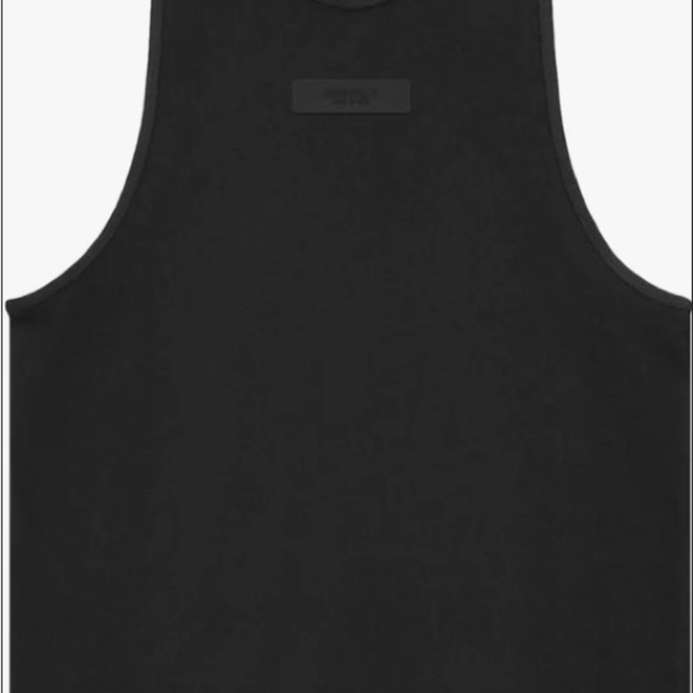 Essentials Black Tank Top size L